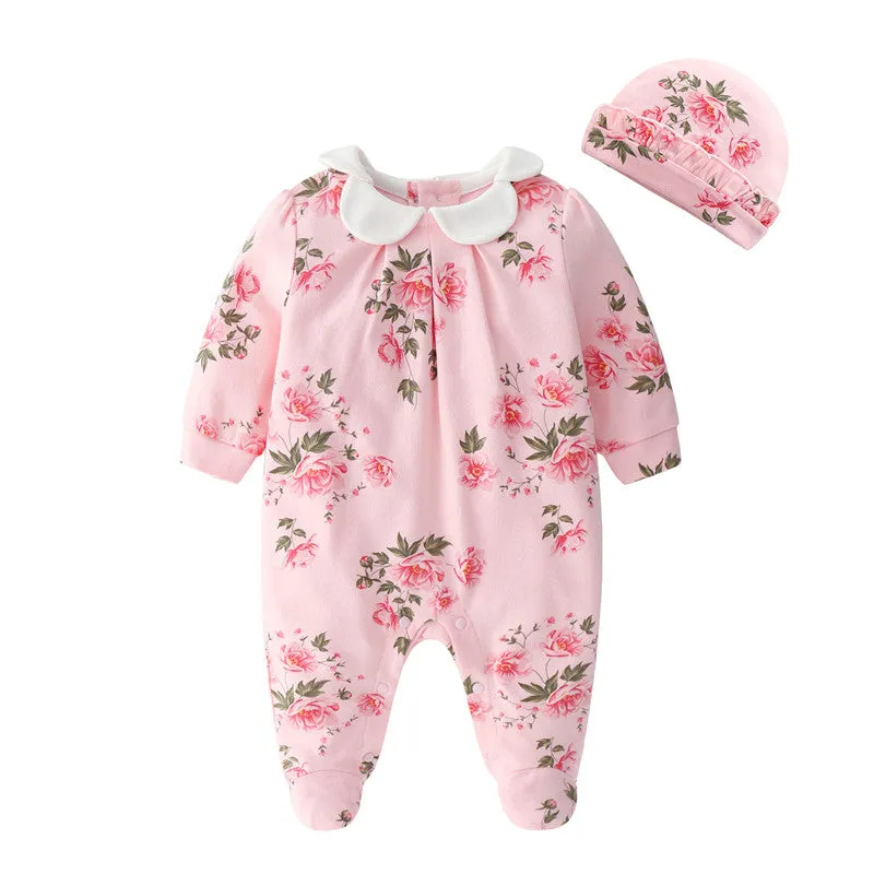 Long Sleeve Rosie Footed Sleeper & Hat