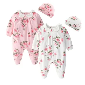 Long Sleeve Rosie Footed Sleeper & Hat